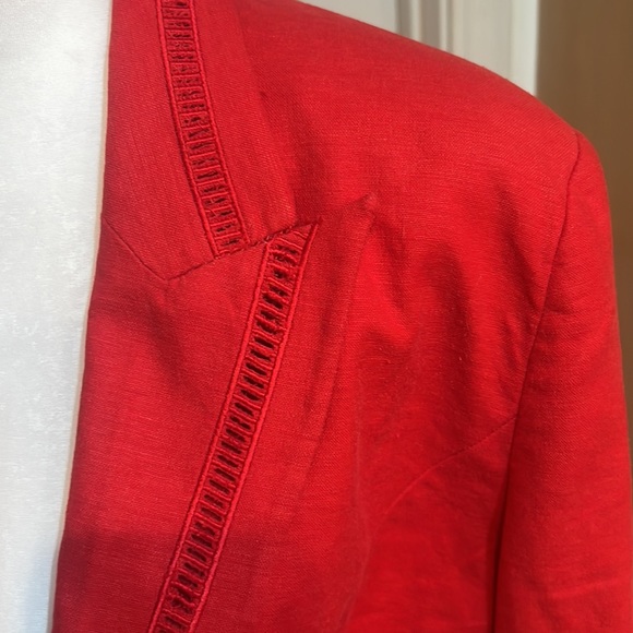 Red jacket with trim. Very good condition. - Picture 3 of 7